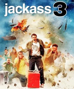 Jackass Forever Characters Poster paint by numbers