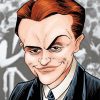 James Cagney Caricature paint by numbers