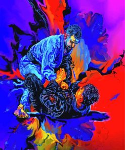 Jiu Jitsu Art paint by numbers