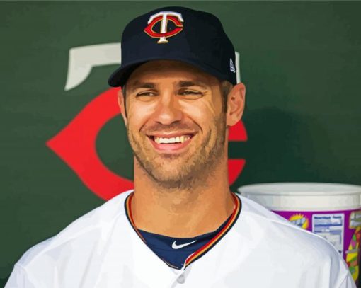 Joe Mauer paint by numbers