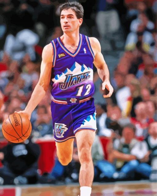 John Stockton American Player paint by numbers