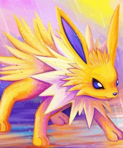 Jolteon Pokemon Art paint by numbers