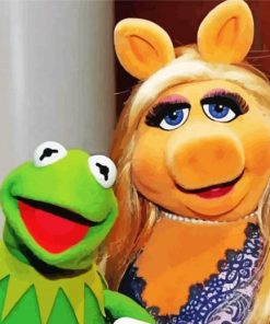 Kermot And Miss Piggy paint by numbers