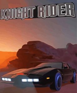 Knight Rider Poster paint by numbers