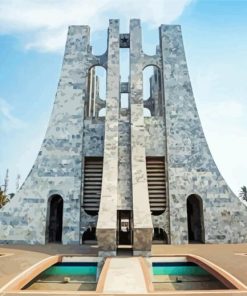 Kwame Nkrumah Mausoleum Ghana paint by numbers