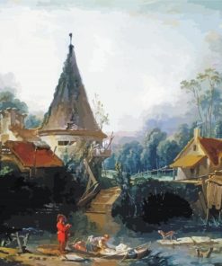 Landscape near Beauvais paint by numbers