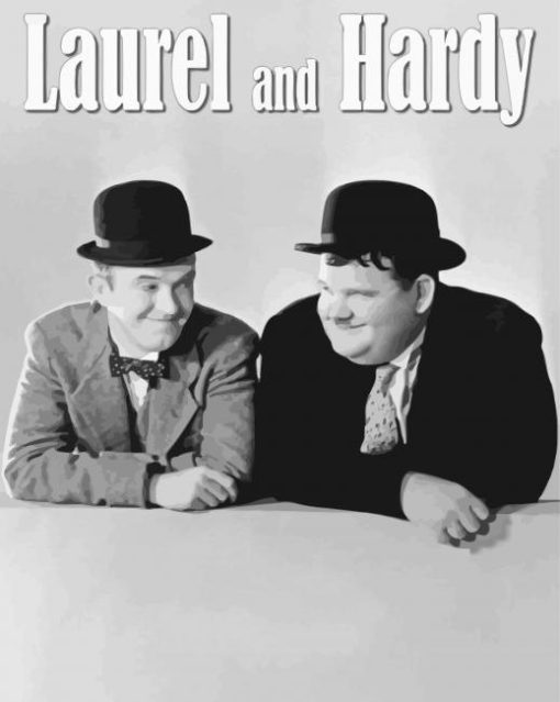 Laurel And Hardy Poster paint by numbers