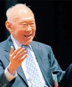 Lee Kuan yew paint by numbers