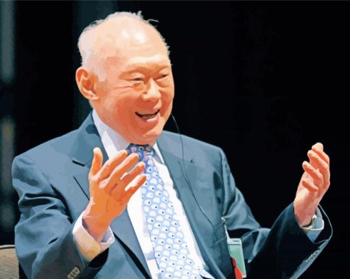 Lee Kuan yew paint by numbers