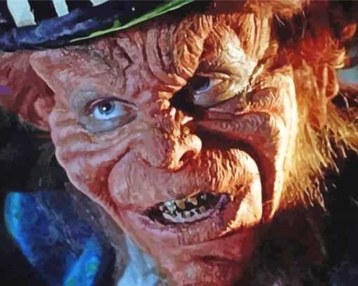 Leprechaun Face paint by numbers