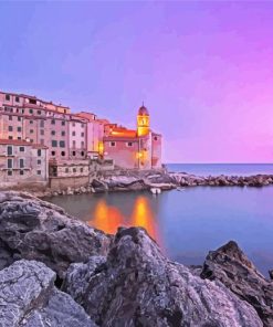 Lerici Italy At Sunset paint by numbers