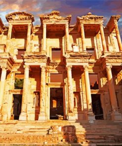 Library Of Celsus Ephesus paint by numbers