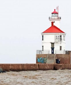 Lighthouse In Walden Sea Paint By Numbers