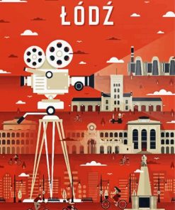 Lodz Poster paint by numbers