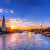 London Thames At Sunset Paint By Numbers