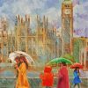 London Walk By River Art Paint By Numbers