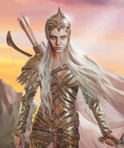 Lord Of The Rings Galadriel Warrior paint by numbers