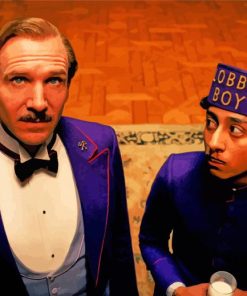 The Grand Budapest Hotel Characters paint by numbers