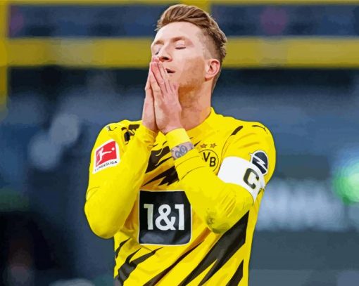 Marco Reus Borussia Dortmund Player paint by numbers