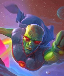 Martian Manhunter paint by numbers