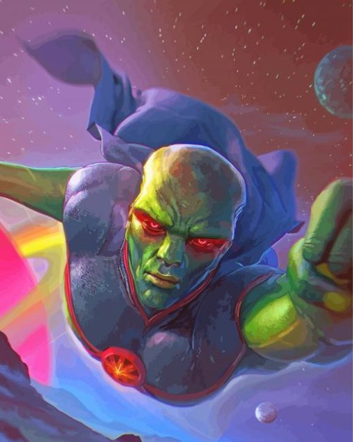 Martian Manhunter paint by numbers