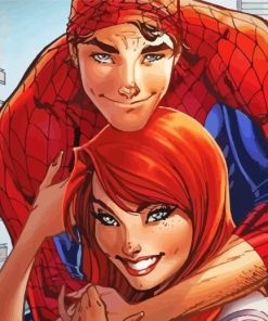 Mary Jane And Spiderman Paint By Numbers