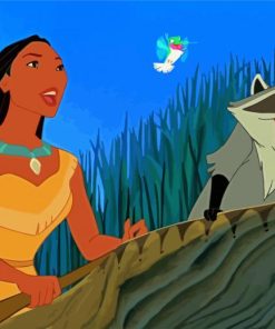 Meeko With Flit And Pocahontas paint by numbers