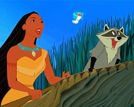 Meeko With Flit And Pocahontas paint by numbers