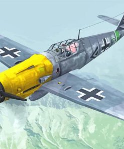 Messerschmitt Bf 109 paint by numbers