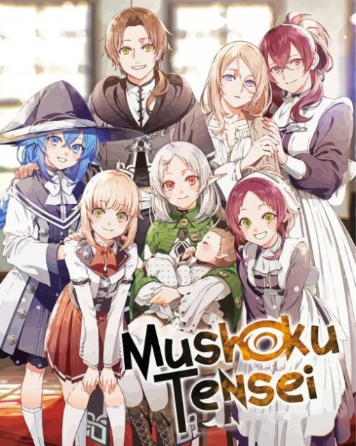 Mushoku Tensei Poster paint by numbers