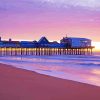 Old Orchard Beach Pier Sunset paint by numbers