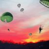 Paratroopers At Sunset paint by numbers