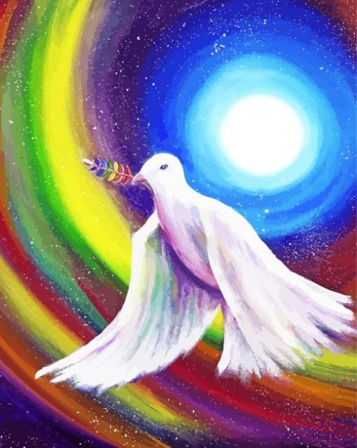 Peace Dove paint by numbers