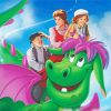 Petes Dragon Disney Movie paint by numbers