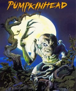 Pumpkinhead Movie paint by numbers