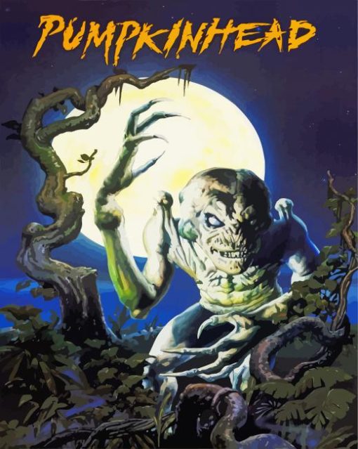 Pumpkinhead Movie paint by numbers