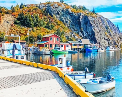 Quidi Vidi Canada paint by numbers