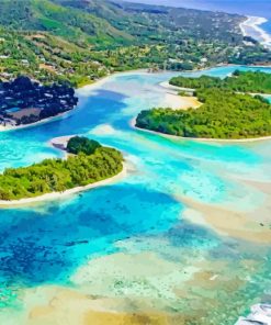 Rarotonga Landscape paint by numbers