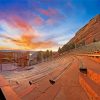 Red Rocks Amphitheatre In Colorado paint by numbers