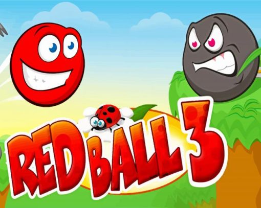 Red Ball 3 Game paint by numbers