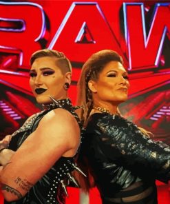 Rhea Ripley And Beth Phoenix paint by numbers