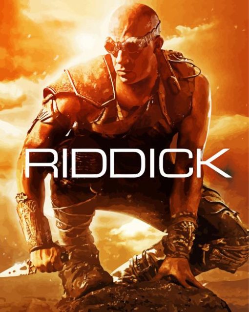 Riddick Science Fiction Movie paint by numbers