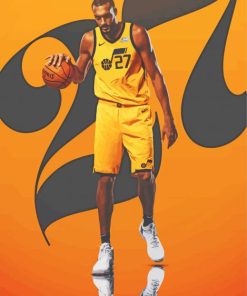 Rudy Gobert Poster paint by numbers