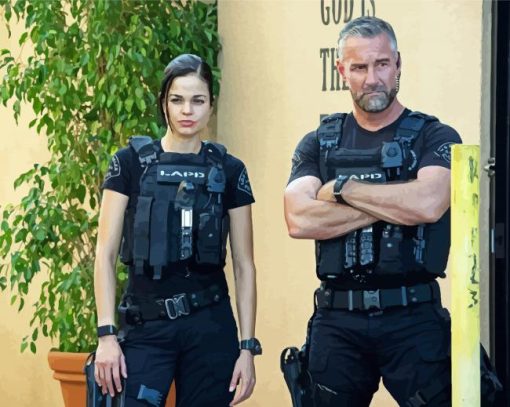 SWAT Serie Characters paint by numbers