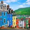 Saint Johns Colorful Buildings paint by numbers