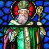 Saint Patrick Stained Glass paint by numbers