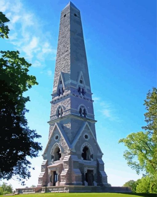 Saratoga Springs Monument paint by numbers