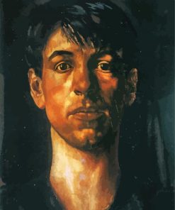 Self Portrait Stanley Spencer paint by numbers