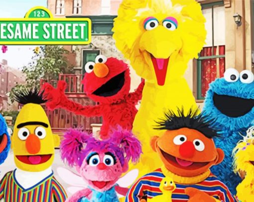 Sesame Street paint by numbers