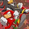 Shadow And Knuckles Characters paint by numbers